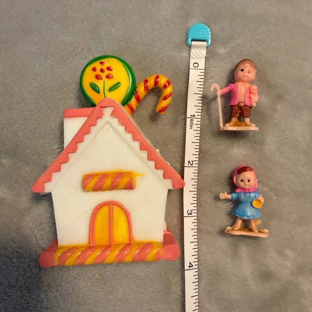 Vintage Gingerbread House Christmas Cake Topper Set 3pc‎ 1990s